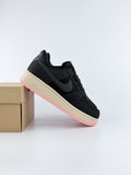 NIKE AIR FORCE 1 LOW BLACK RED STARDUST