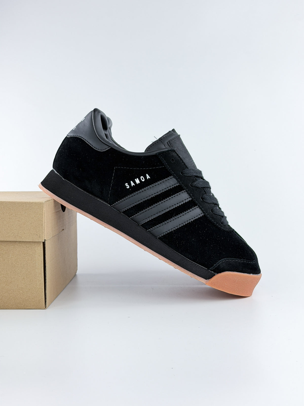 ADIDAS SAMOA GAMUZA NEGRA GOMA